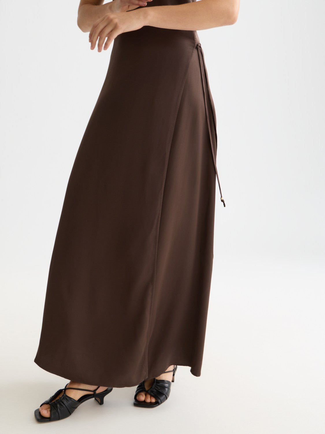 Viscose Maxi Cami Wrap Dress - Scotch & Soda South Africa