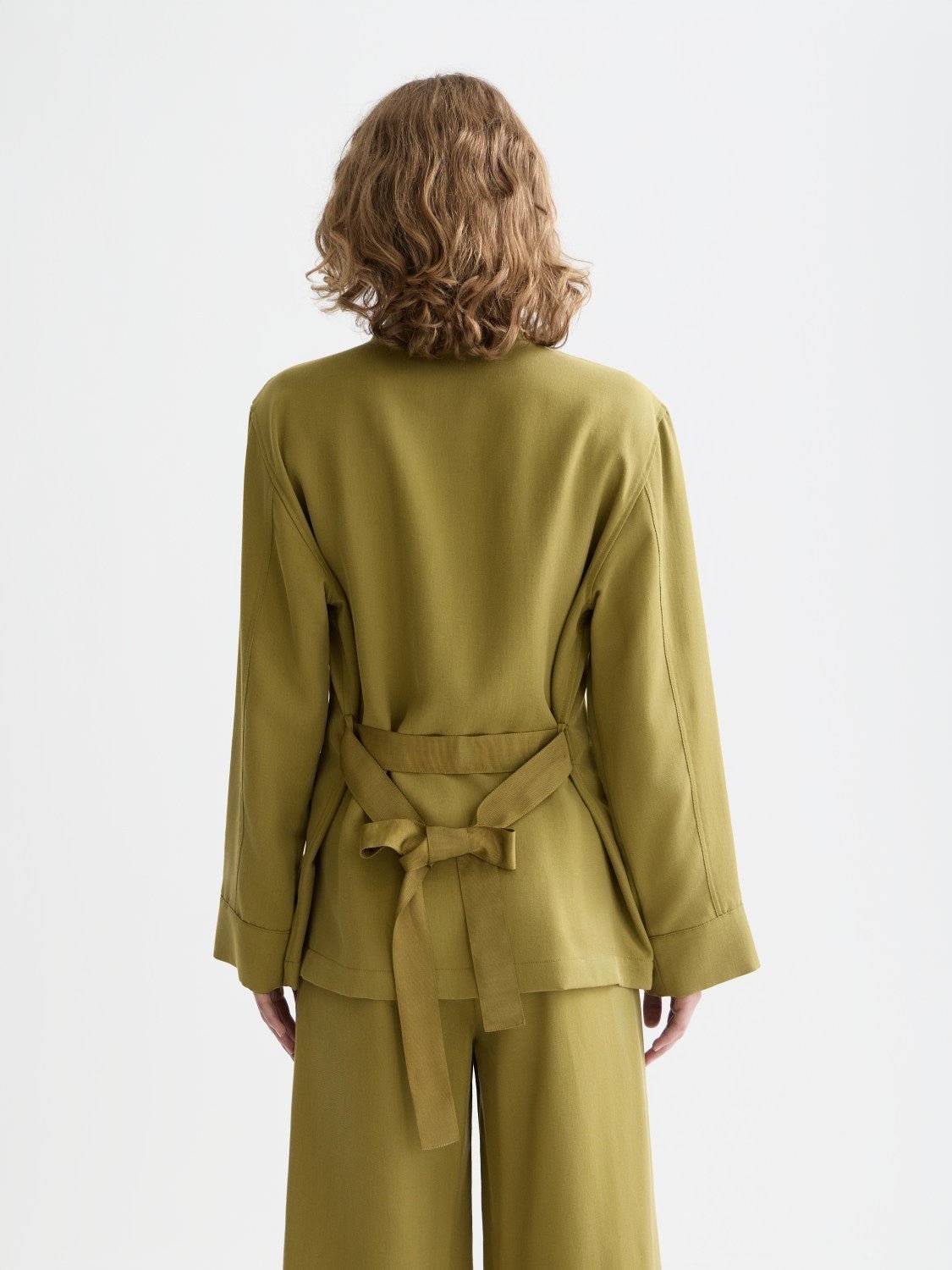 Viscose Twill Belted Blazer - Scotch & Soda South Africa