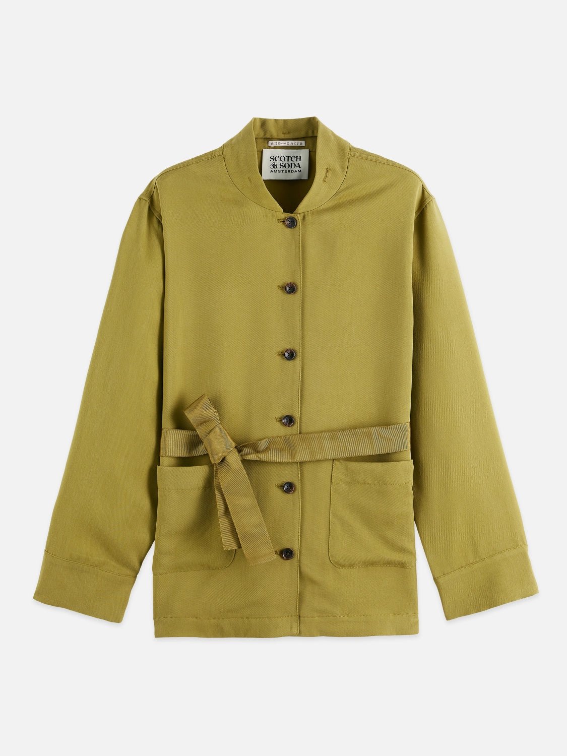 Viscose Twill Belted Blazer - Scotch & Soda South Africa