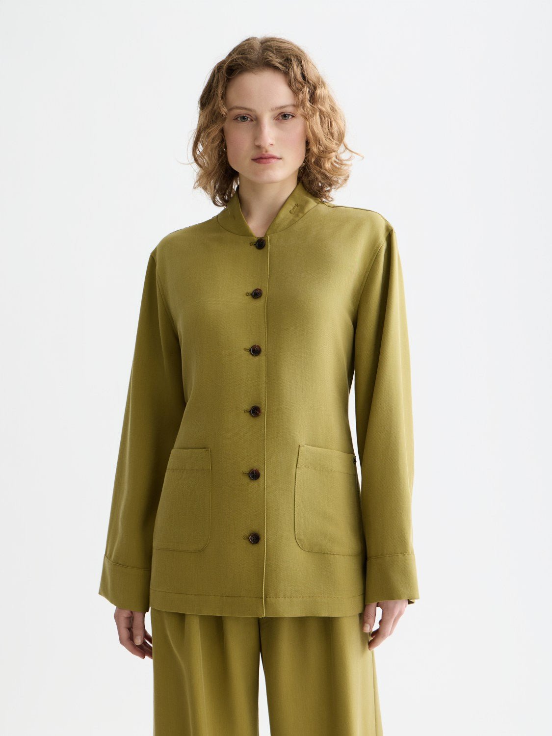 Viscose Twill Belted Blazer - Scotch & Soda South Africa