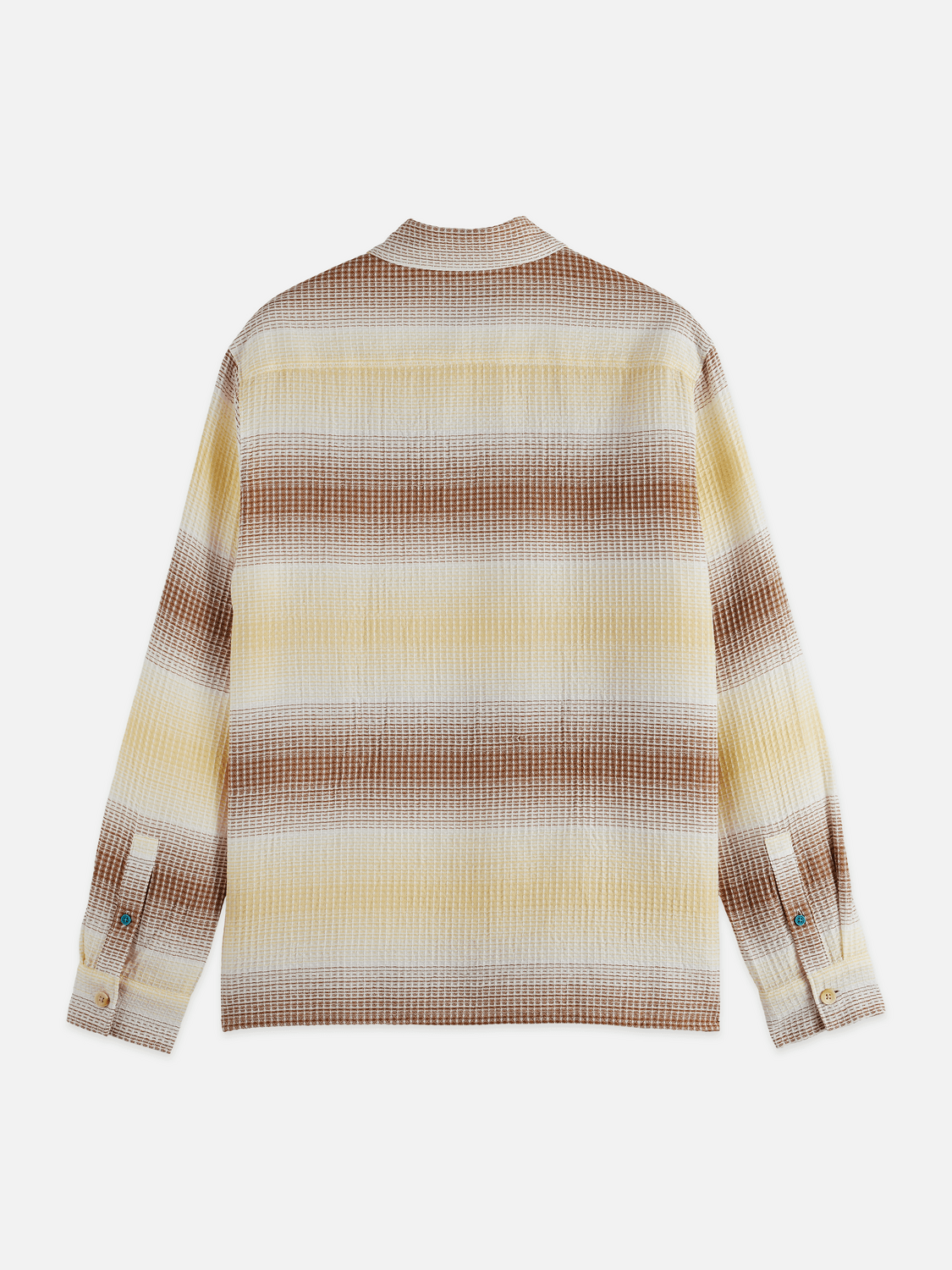 Waffle Structure Stripe Shirt - Scotch & Soda South Africa