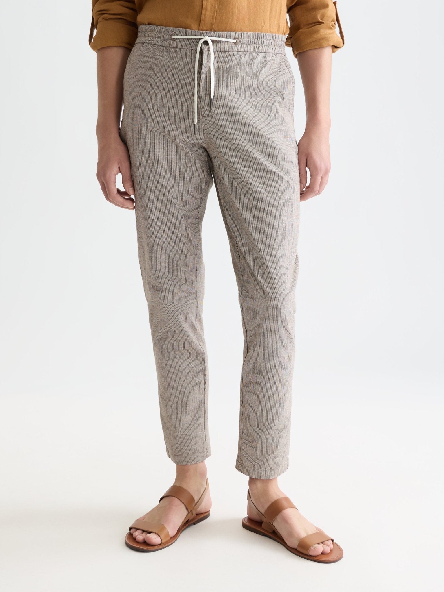 Warren Yarndyed Cotton/Linen Regular Straight-Fit Jogger - Scotch & Soda South Africa