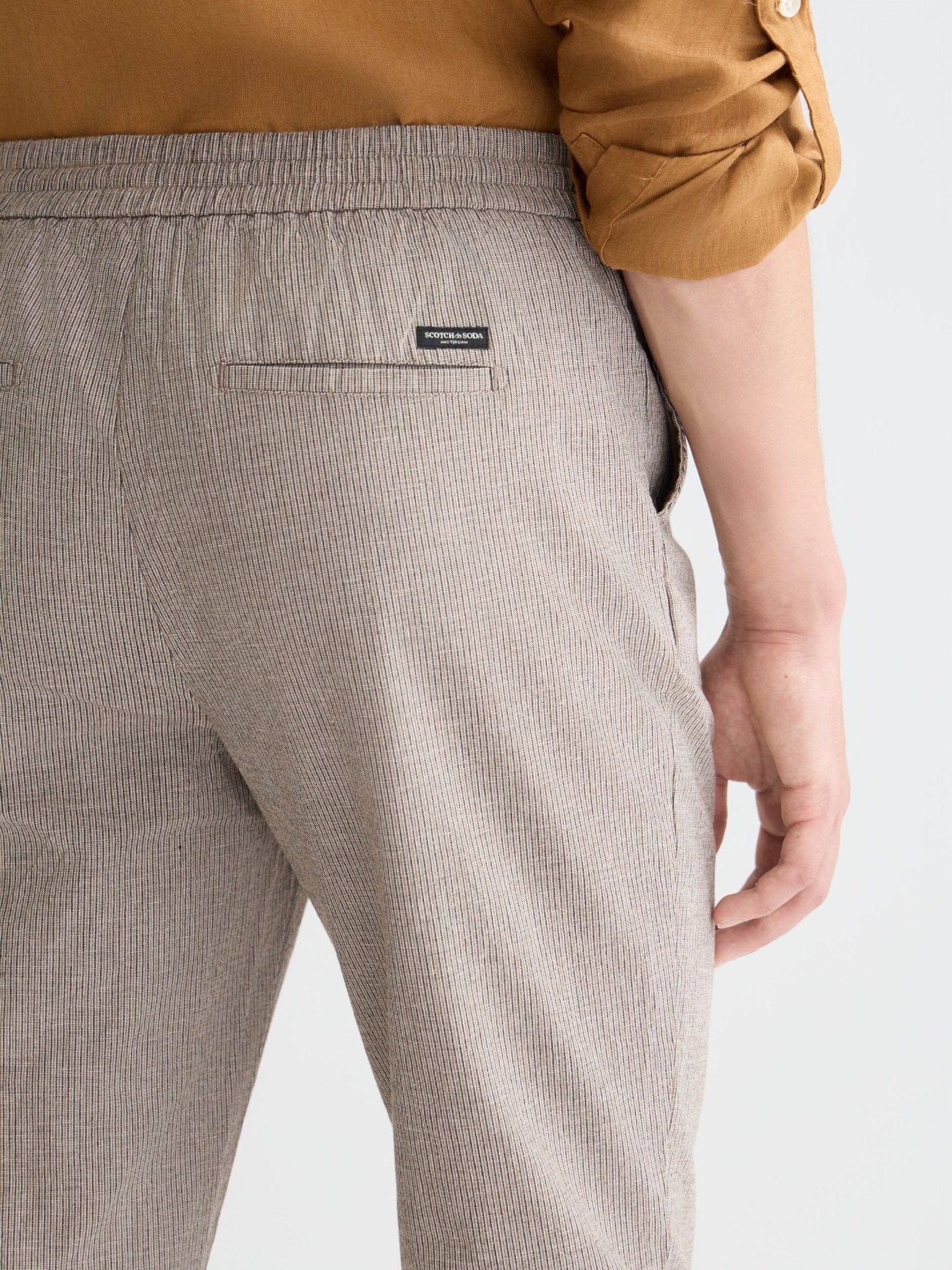 Warren Yarndyed Cotton/Linen Regular Straight-Fit Jogger - Scotch & Soda South Africa