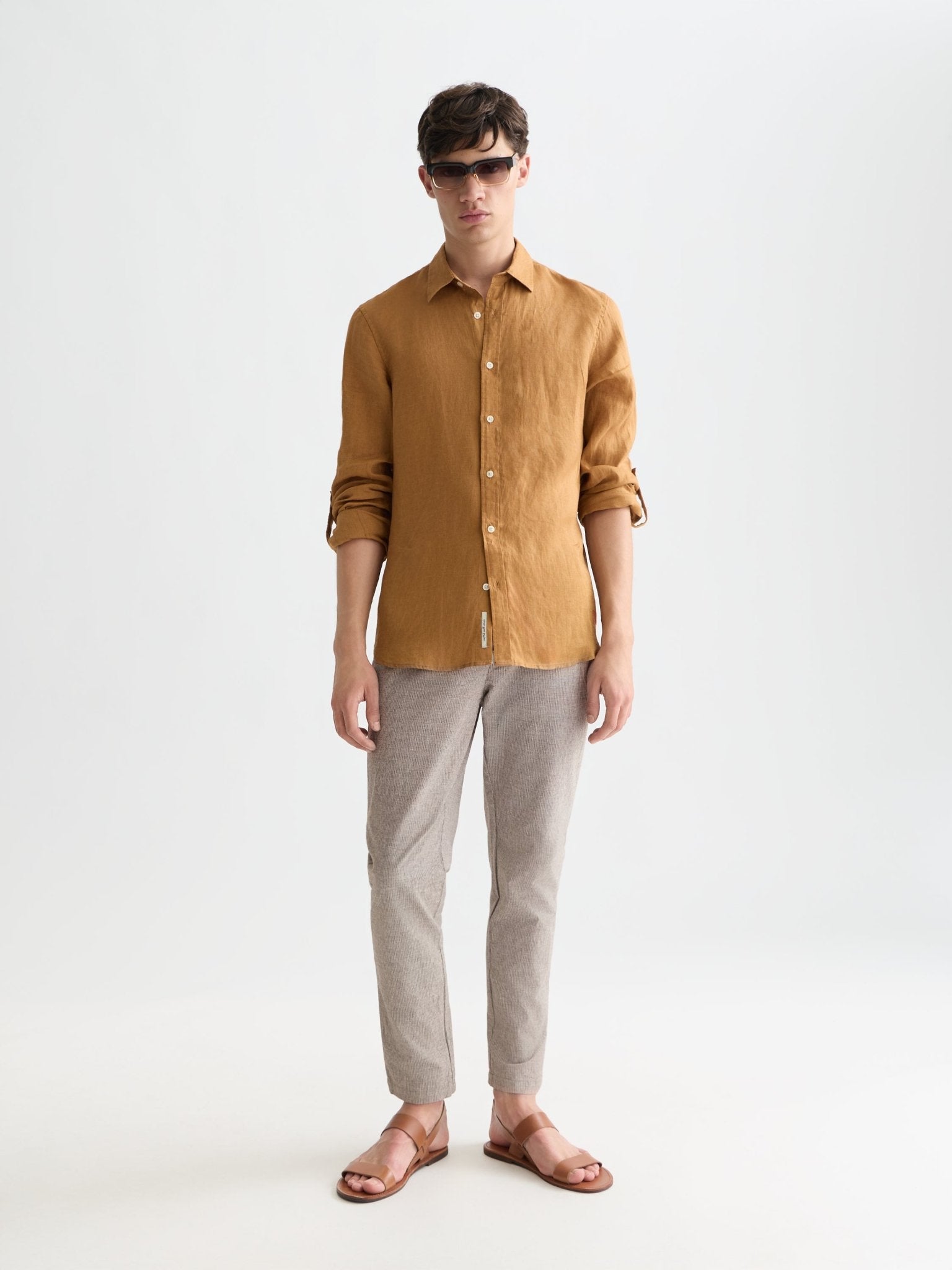 Warren Yarndyed Cotton/Linen Regular Straight-Fit Jogger - Scotch & Soda South Africa