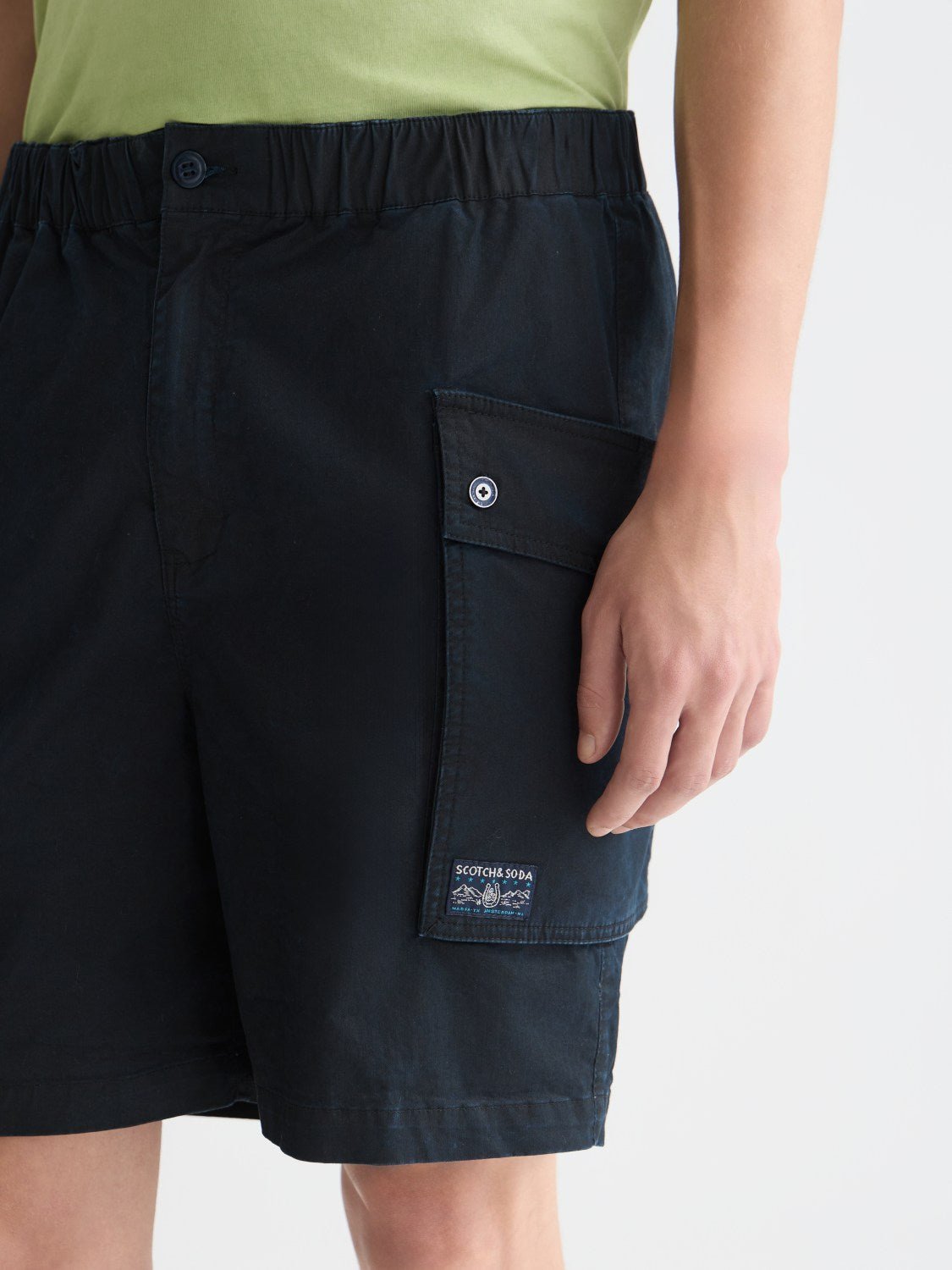 Washed Cottonblend Cargo Loosefit Bermuda Shorts - Scotch & Soda South Africa