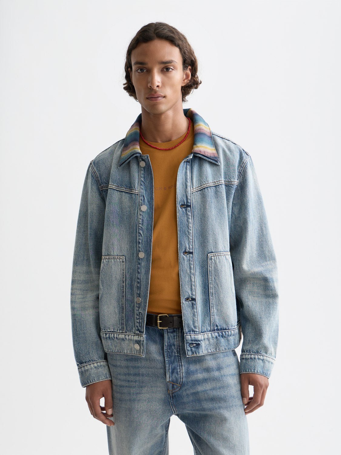 Washed Denim Ranch Jacket - Scotch & Soda South Africa