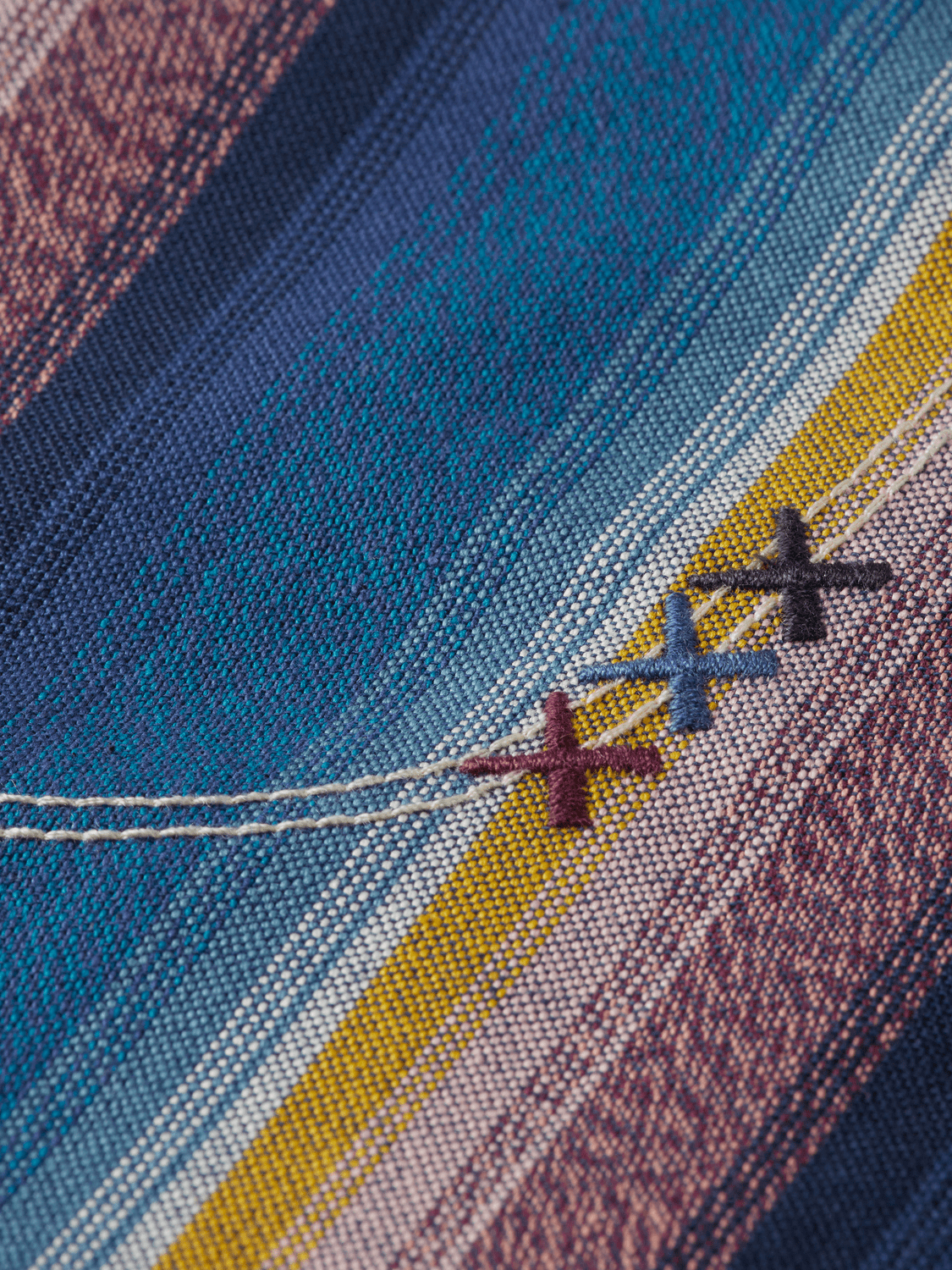 Western Detailed Striped Cotton Loose-Fit Bermuda - Scotch & Soda South Africa