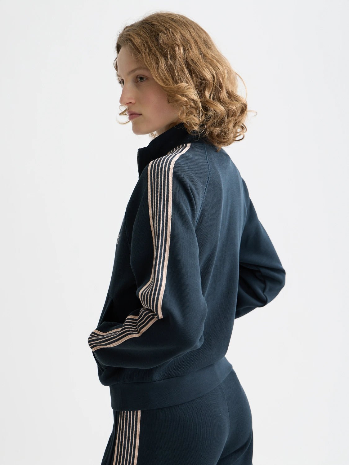 Zip Through Interlock Sweatshirt - Scotch & Soda South Africa
