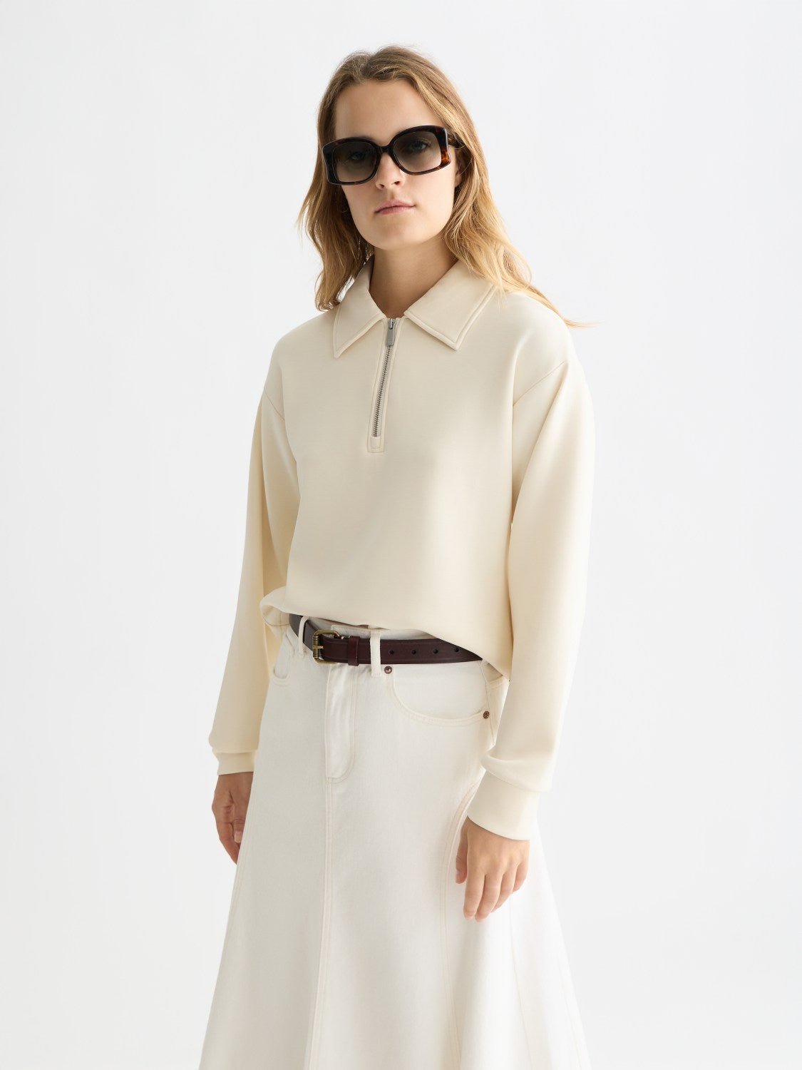 Zip Through Tencel Sweatshirt - Scotch & Soda South Africa