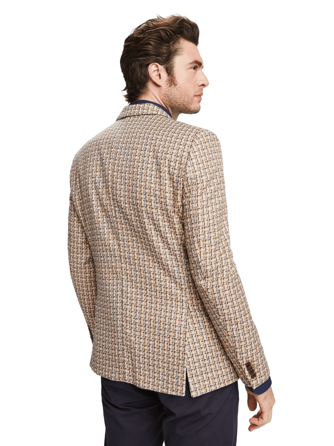 Scotch & Soda Classic Singlbreasted Blazer in Yarn-Dyed Pattern décontracté Homme 
