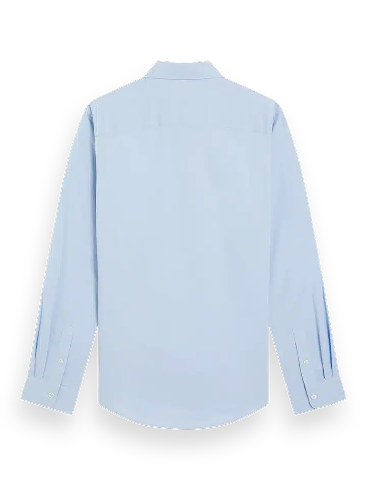 Scotch & Soda Heren Core-Poplin Solid Shirt, blauw (night), XL Scotch & Soda Heren Core-Poplin Solid Shirt, blauw (night), XL