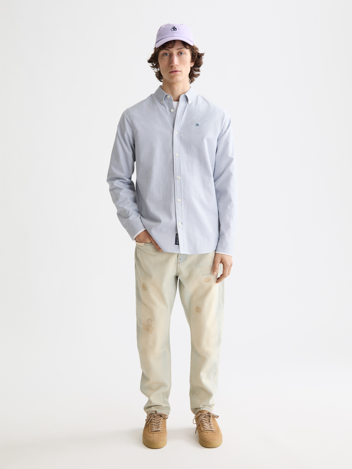 Seasonal Core - Striped Regular-Fit Oxford Shirt | Scotch & Soda
