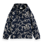 Ribbon Navy Aop